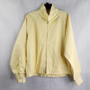 Vintage 70s Men's Kentfield Yellow Golf Jacket Size 44 Water Repellent